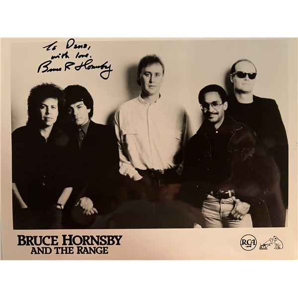 Pop Star Bruce Hornsby signed promo photo