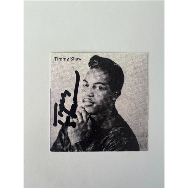 Timmy Shaw signed photo