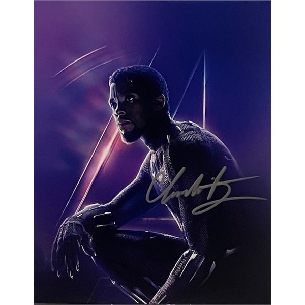 Black Panther Chadwick Boseman Signed Photo