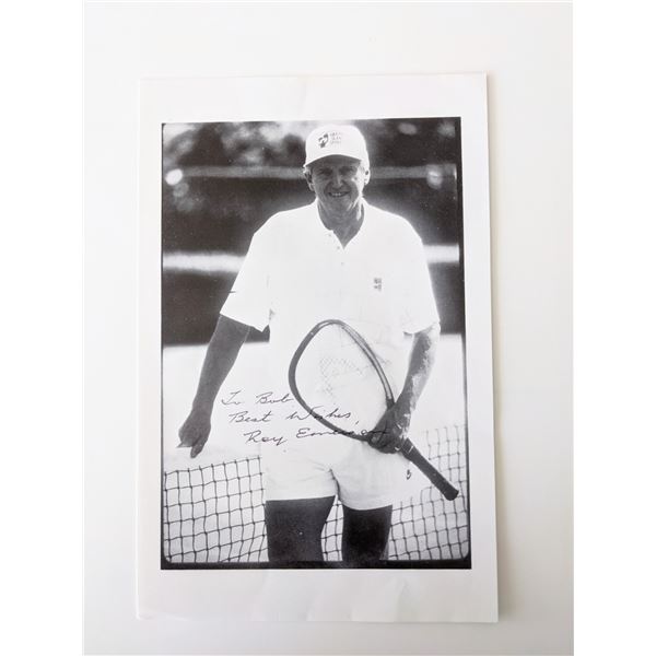 Australian Tennis Player Roy Emerson signed photo