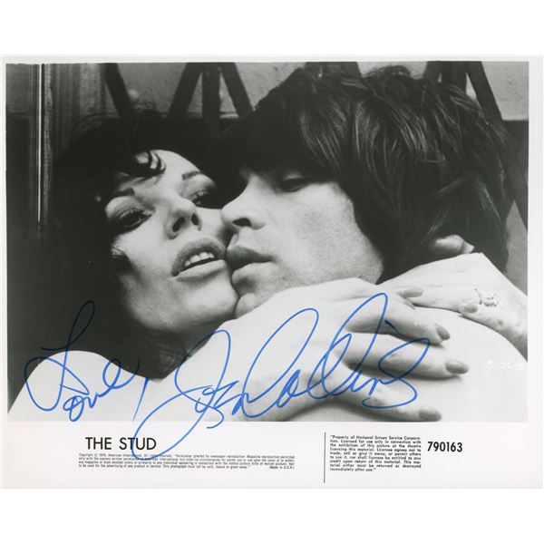 Joan Collins signed The Stud movie still