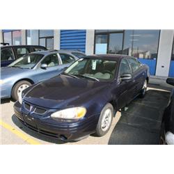 2001 PONTIAC GRANDAM 4DR BLUE