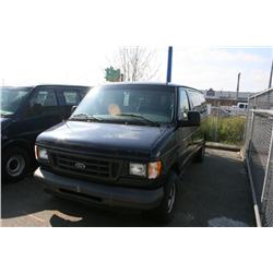 2003 FORD E-150 PASS.VAN BLUE