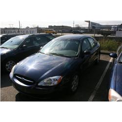2001 FORD TAURUS 4DR BLUE G