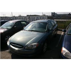 2001 FORD TAURUS 4DR S/W BLUE