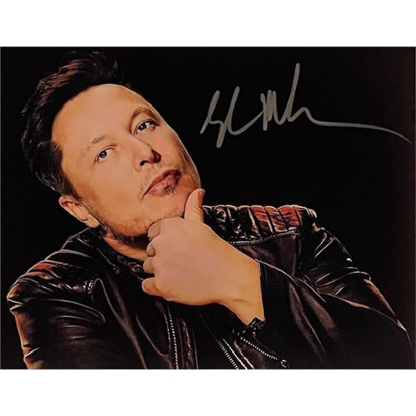 Elon Musk Signed Photo