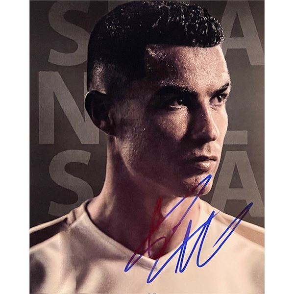 Soccer Great Cristiano Ronaldo Signed Photo