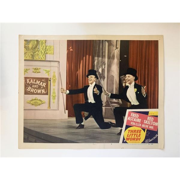 Three Little Words original 1950 vintage lobby card