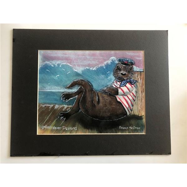 Osgood the Otter Original Art - All Heart Designs