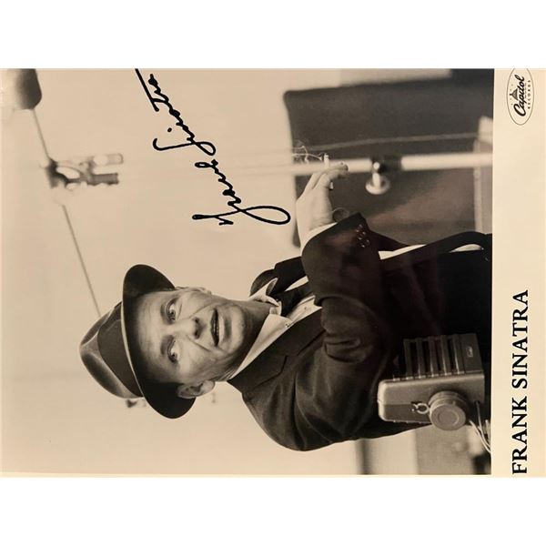Frank Sinatra facsimile signed photo