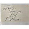 Image 1 : Olympic athlete Paul Herman autograph note