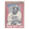 Image 1 : Pirates baseball player Henry Clark signed card