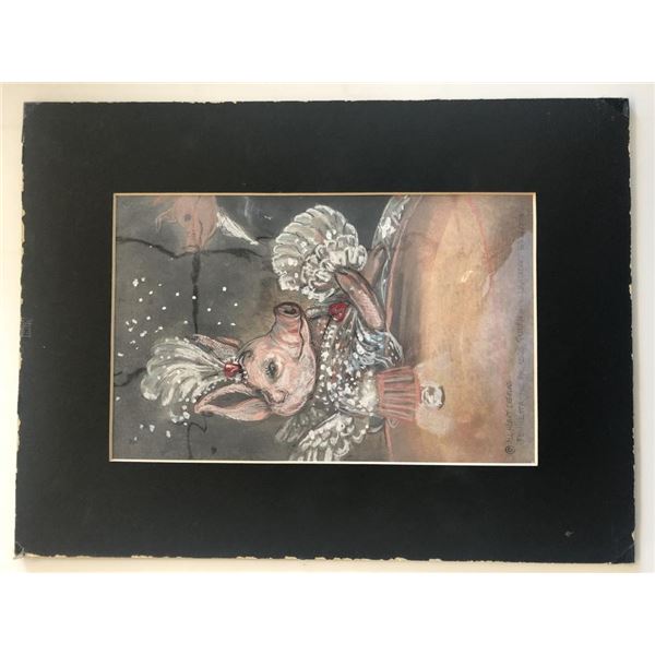 Fennetta the Pigasus - Queen of the Lightheart Ballroom - All Heart Designs Original Art