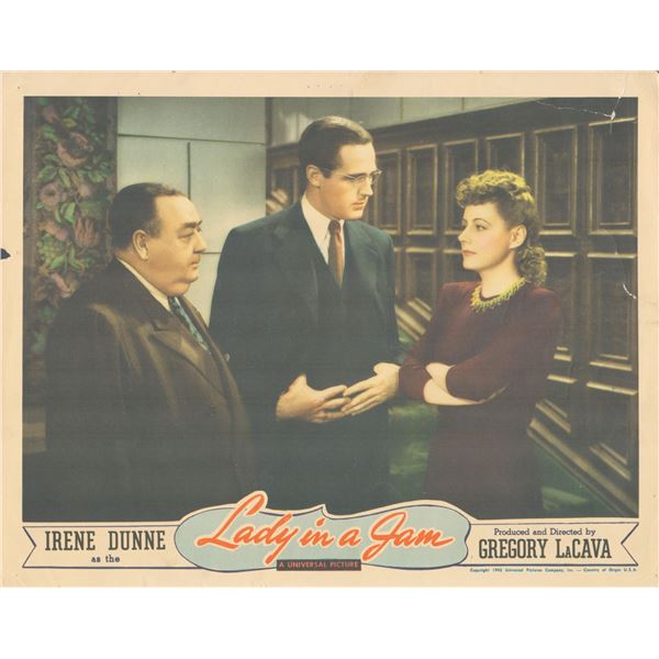 Lady in a Jam 1942 original vintage lobby card