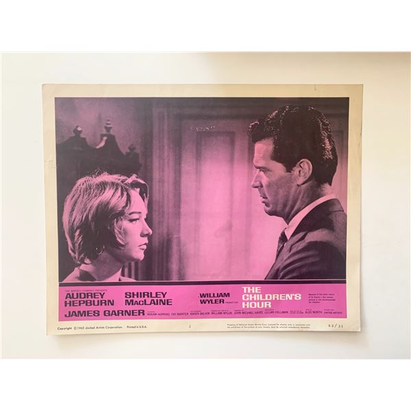 The Children's Hour original 1962 vintage lobby card