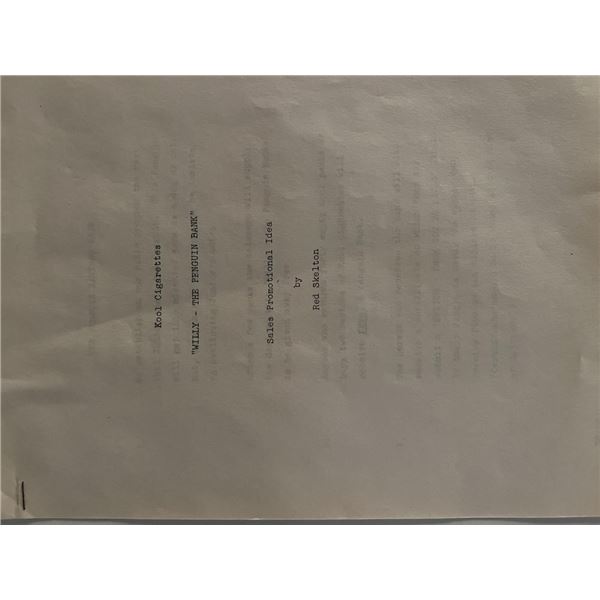 Red Skelton "Willy - The Penguin Bank" Sales promo