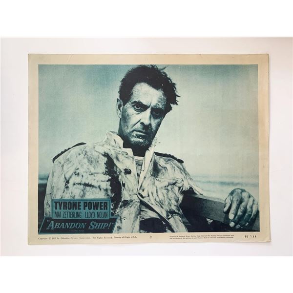 Abandon Ship! original 1957 vintage lobby card