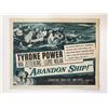 Image 1 : Abandon Ship! original 1957 vintage lobby card