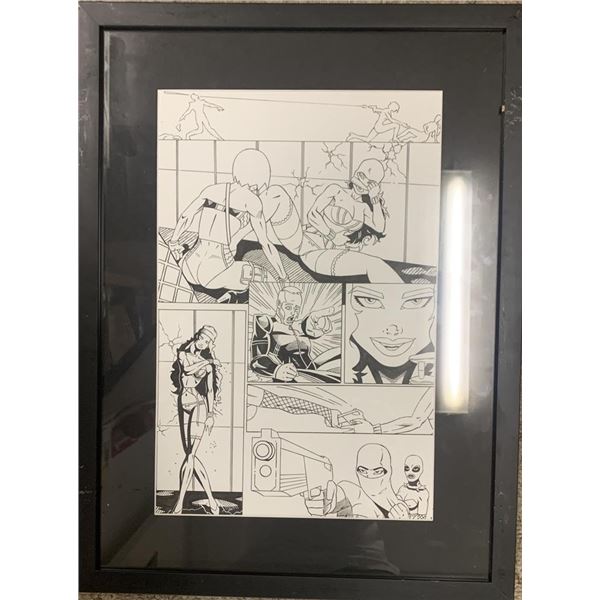 Original hand drawn sketch, unknown comic book artist