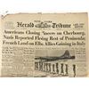 Image 1 : WWII 1944 New York Herald Tribune Original Vintage Newspaper