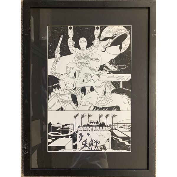 Original hand drawn sketch, unknown comic book artist