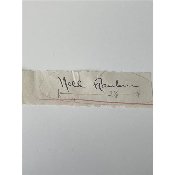 Nell Rankin original signature