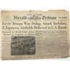 Image 1 : WWII 1944 New York Herald Tribune Original Vintage Newspaper