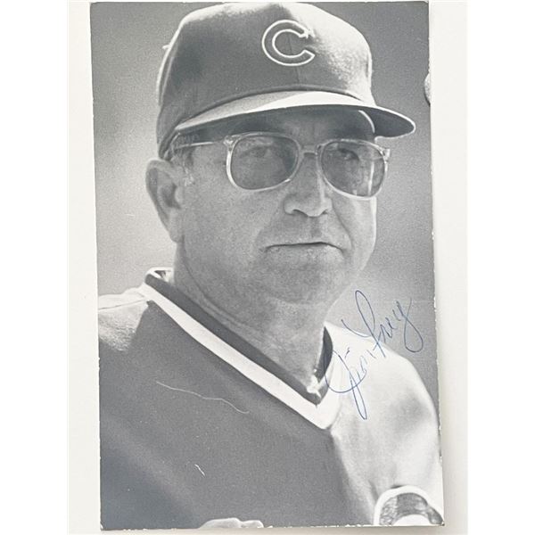 Jim Frey signed photo post card