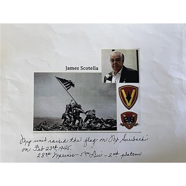 WW2 Corporal James Scotella signed photo