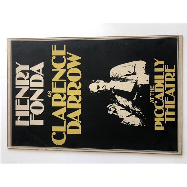 Henry Fonda Clarence Darrow Piccadilly Theatre, London 1975 Advertising Flyer