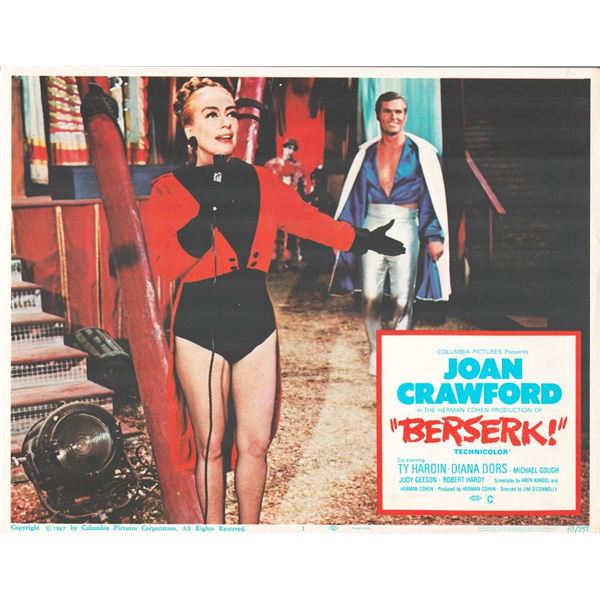 Berserk! 1967 original vintage lobby card