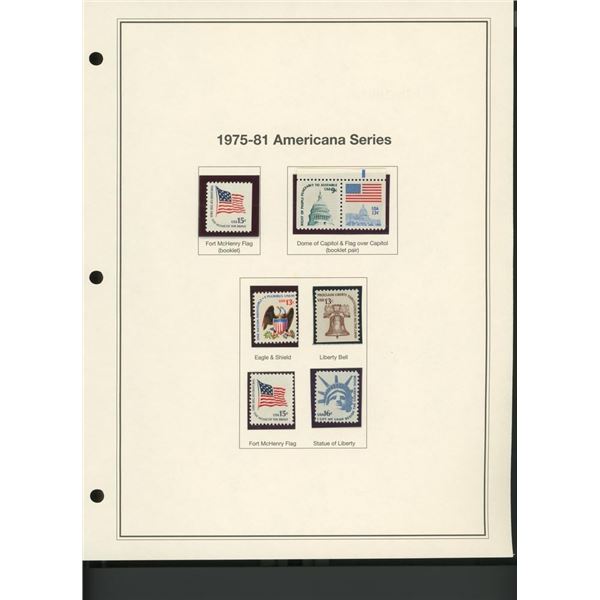 1975-81 American Series Stamp Set