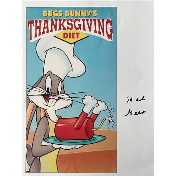 Bugs Bunny Hal Geer signed photo