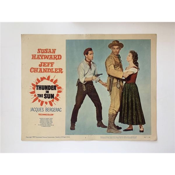 Thunder in the Sun original 1959 vintage lobby card