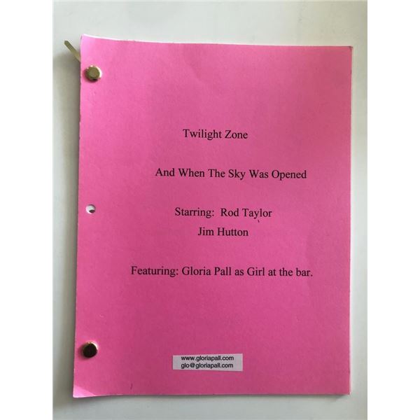 The Twilight Zone - And When the Sky Was Opened - Original Script