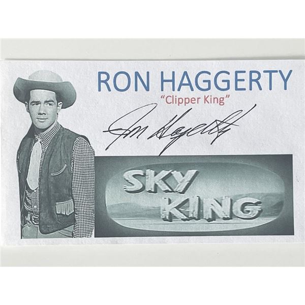 Sky King Ron Haggerty autograph note
