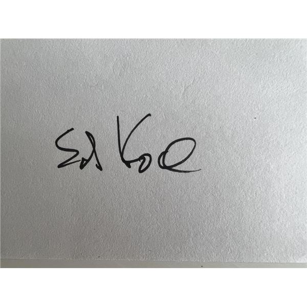 Ed Koch original signature