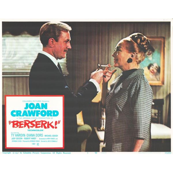 Berserk! 1967 original vintage lobby card
