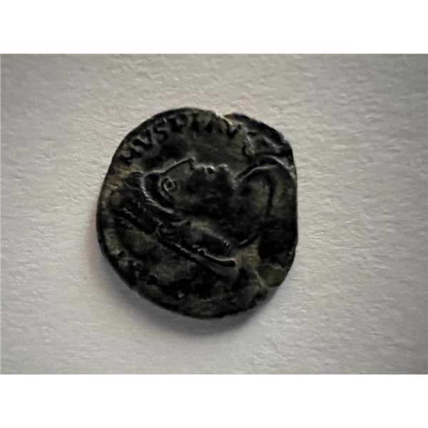 Bronze Roman coin circa 370 AD. 1 inch