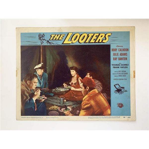 The Looters original 1955 vintage lobby card