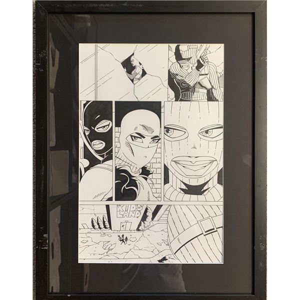 Original hand drawn sketch, unknown comic book artist