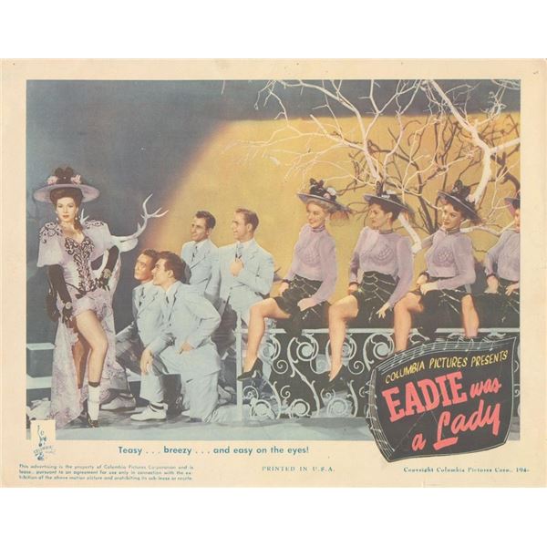 Eadie Was a Lady 1944 original vintage lobby card