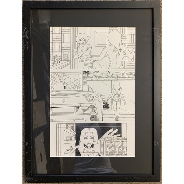 Original hand drawn sketch, unknown comic book artist