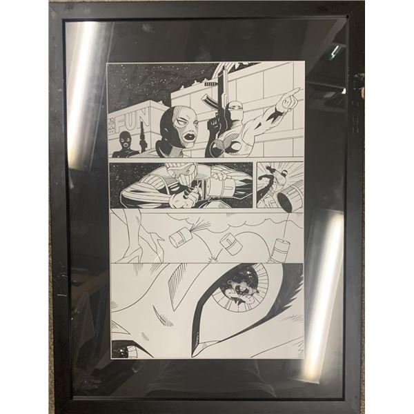Original hand drawn sketch, unknown comic book artist