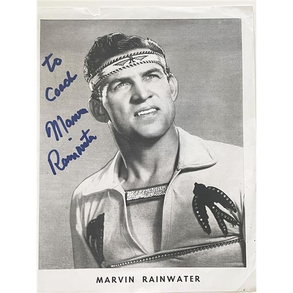 Marvin Rainwater signed photo