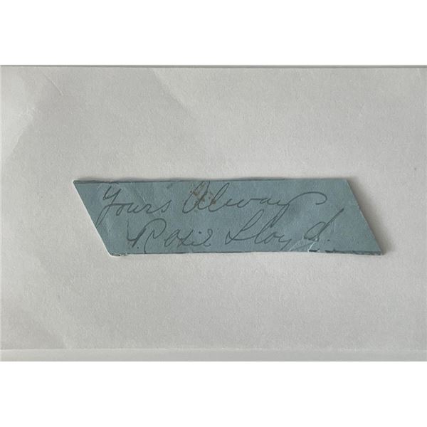 Rosie Lloyd signature cut