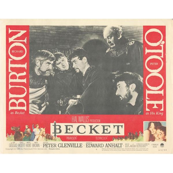Becket 1964 original vintage lobby card
