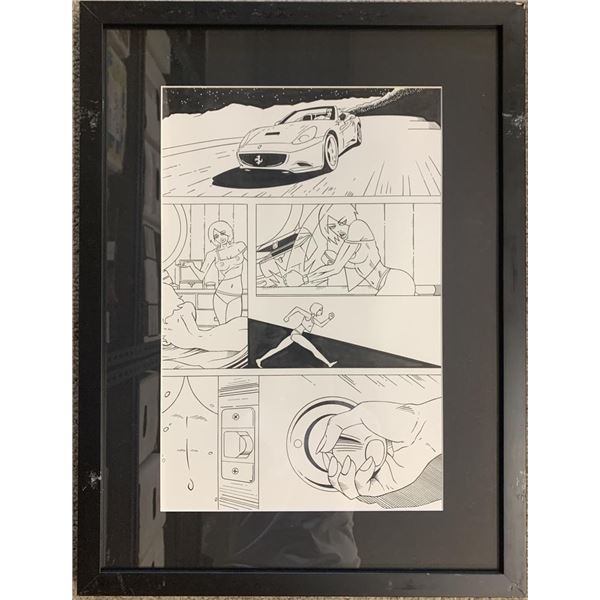 Original hand drawn sketch, unknown comic book artist