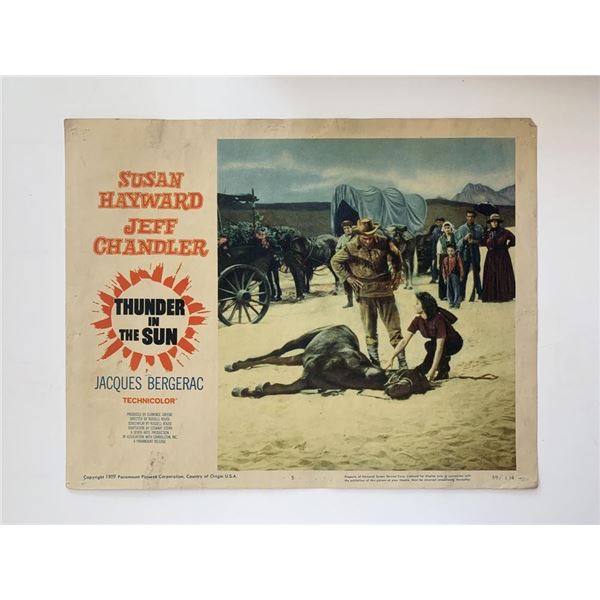 Thunder in the Sun original 1959 vintage lobby card