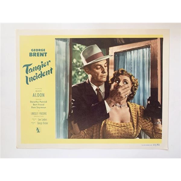 Tangier Incident original 1953 vintage lobby card